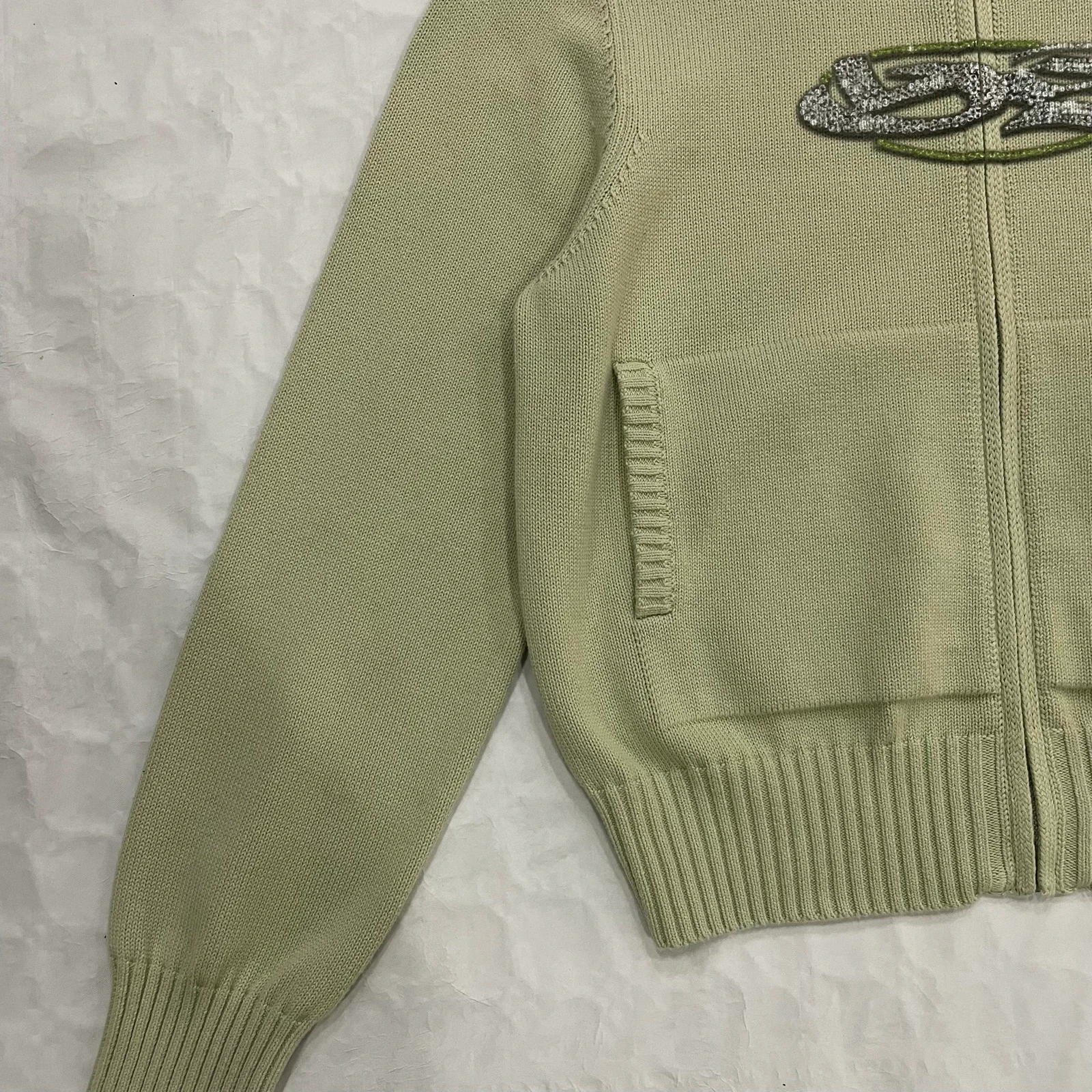 Yardsale Skateboards - Glitz gebreide hoodie (limoen) – photo 6